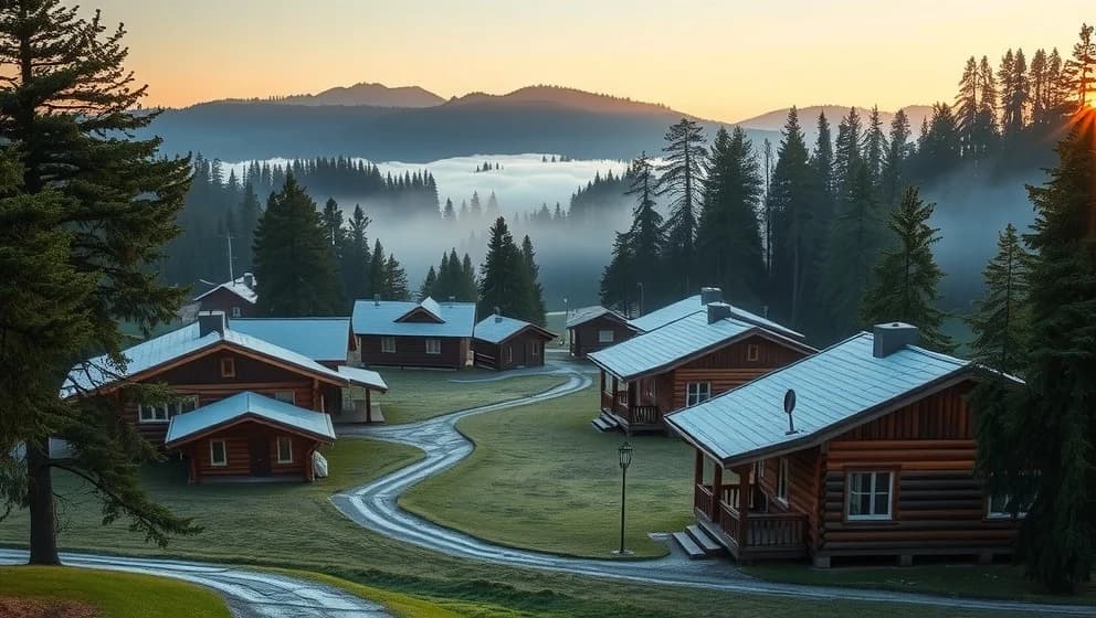 Grå byn Tandådalen i hjärtat av Sverige